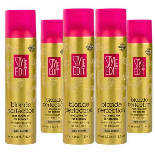 5 Pack Style Edit Light Blonde Root Concealer Spray Multiple Colors