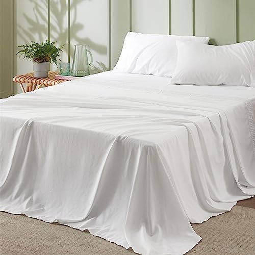 Experience Luxury with Soft White Queen Sheets Easy Care Microfiber