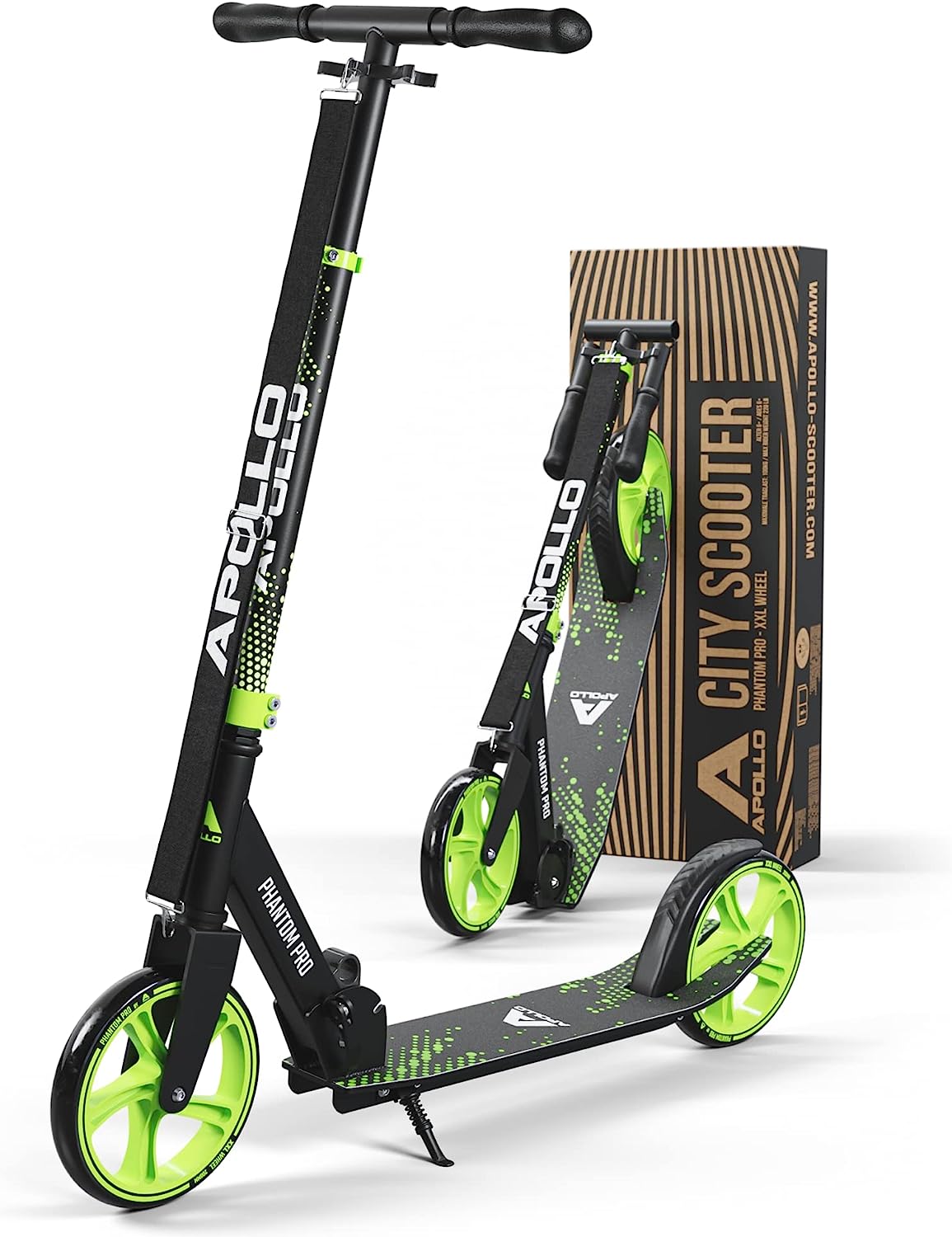 Apollo Scooter Unleash Your Ride with Foldable Kick Action, XXL Wheels