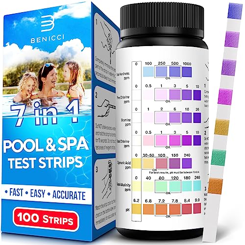 "Ultimate Pool Testing Kit 7in1 Strips Accurate Results for Pools