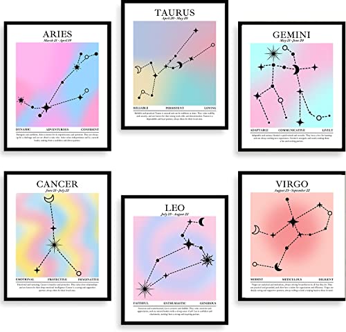 Astrology Decor: Roxbury Row Zodiac Posters - Aesthetic, Spiritual ...